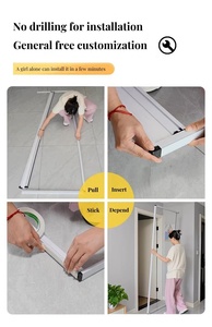 Mampara Antimosquitos para Puerta Corredera con Bloqueo de Luz al 100%, Persianas Acústicas de Panal para Puerta Corredera - Product Image 5
