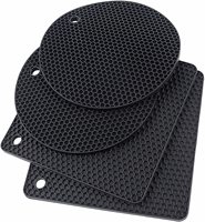 2024 Meistverkaufte Umweltfreundliche Runde Silikon-Ofenhandschuhe Hitzebeständige Matte Topflappen für die Küche