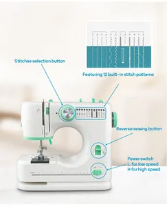 VOF FHSM-520 Mini Household Overlock Automatic Sewing Machine Home Use Sewing Machine