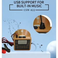 Machine d'appel d'oiseaux pour la chasse Shenzhen Cashway CSSIWE 80W 210 Chansons CSW-822, sons d'oiseaux pour la chasse