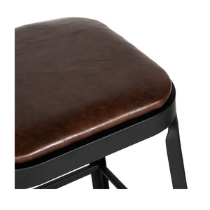Tabouret <span class=keywords><strong>de</strong></span> <span class=keywords><strong>bar</strong></span> en métal avec siège en cuir PU SM-1065K3P, <span class=keywords><strong>chaise</strong></span> <span class=keywords><strong>de</strong></span> <span class=keywords><strong>bar</strong></span> moderne, hauteur <span class=keywords><strong>de</strong></span> siège 63 cm, pour cuisine et <span class=keywords><strong>bar</strong></span> - Product Image 5
