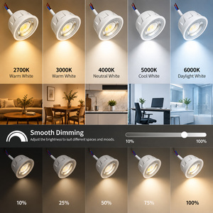 โมดูลไฟดาวน์ไลท์ LED แบบหุ้มพลาสติกอะลูมิเนียม 5W AC 230V 550-600LM มุมลำแสง 60 องศา SMD 2835 ปรับความสว่างได้ ไม่กระพริบ - Product Image 6