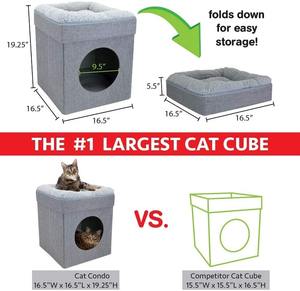 Lavable proveedores gran cubierta cesta De Hundebett Cueva del Gato De lujo Cama De Para Mascotas Perros gato perro, camas Para Mascotas - Product Image 4