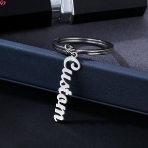 QQ fabricant conceptions personnalisées métal lettre Phrase nom porte-clés porte-clés porte-clés porte-nom personnalisé - Product Image 3