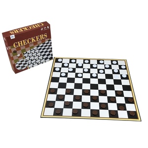 Jeu de dames pliable portable, échiquier <span class=keywords><strong>classique</strong></span>, jeu de société de voyage pour la famille, casse-tête, jeu rapide pour le bureau et le camping - Product Image 5