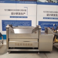 Machine de blanchiment de poulet rôti parallèle carré en nid d'abeille