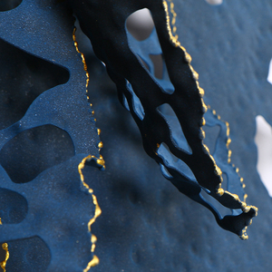 ชุดคลาสสิกหรูหราแสงสายสีทองดอก<span class=keywords><strong>บัว</strong></span>ดอกไม้พื้นผิวการออกแบบศิลปะโรงแรมวิลล่าตกแต่งผนังโลหะแขวน - Product Image 6