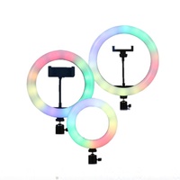 18 pouces LED RGB anneau lumineux Smartphone en ligne en direct Streaming caméra photographie téléphone Photo Selfie beauté spectacle en direct lampe circulaire