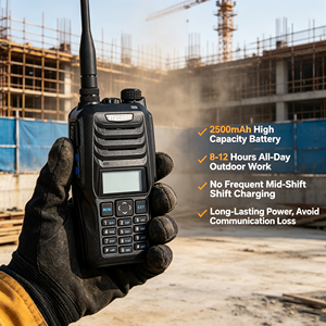 Nouvelle <span class=keywords><strong>radio</strong></span> bidirectionnelle RS-589 10W double bande <span class=keywords><strong>avec</strong></span> <span class=keywords><strong>batterie</strong></span> 2500mAh, CTCSS, DCS, lampe torche, haute puissance pour <span class=keywords><strong>chantier</strong></span> <span class=keywords><strong>de</strong></span> construction - Vente en gros - Product Image 3