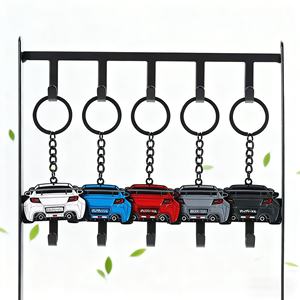 Cadeaux personnalisés originaux, porte-clés de voiture 2D en alliage de zinc métallique, 9 couleurs, porte-clés en émail, fabrication sur mesure de porte-clés de voiture - Product Image 5