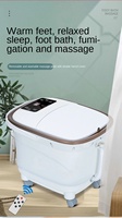 Drop Shipping SPA MachineNewest Deep Most Heated Massage Washing Basin Foot Spa Electric Plastic Foot Steam Bath