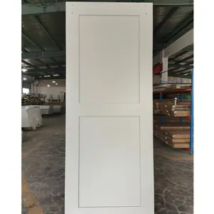 30 In. X 80 In. Witte Twee 2 Panel Shaker Enkele Blad Effen Kern Grenen Binnendeur