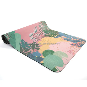 Tapis de Yoga en caoutchouc microfibre de voyage <span class=keywords><strong>Pilates</strong></span> Fitness imprimé à quantité minimale de commande bas 1mm Portable - Product Image 2