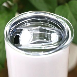 Tumbler AGH 20oz Stainless Steel Insulated Putih Ramping Lurus untuk Sublimasi Kosong 20 <span class=keywords><strong>oz</strong></span> Dengan Sedotan Karet - Product Image 6