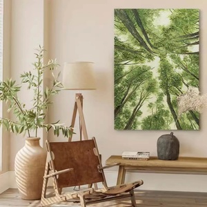 Pintura al Óleo sobre Lienzo, Arte de Pared, Textura Verde, Bosques, Pintura Acrílica, Decoración del Hogar - Product Image 4