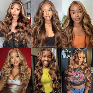 วิกผมลูกไม้ด้านหน้าแบบไล่เฉดสี4/27 30นิ้ววิกผมมนุษย์ไฮไลต์ผมมนุษย์หนา200% 13X6สีบลอนด์ผสมสีน้ำ<span class=keywords><strong>ต</strong></span>าลลูกไม้ด้านหน้า - Product Image 3