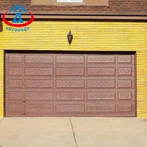 Zhtdoors China Hoge Kwaliteit Leverancier Garage Hordeur Bifold Garagedeur Garagedeur Bruin