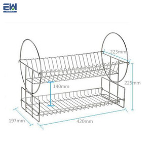 Cocina delgado <span class=keywords><strong>de</strong></span> acero inoxidable marco <span class=keywords><strong>de</strong></span> alambre dishrack los principales fácil <span class=keywords><strong>de</strong></span> montar y <span class=keywords><strong>de</strong></span> nivel <span class=keywords><strong>2</strong></span> Dish Rack <span class=keywords><strong>escurridor</strong></span> - Product Image 2