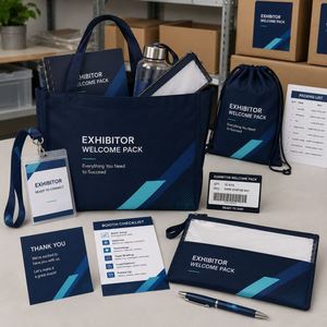 Paquete de Bienvenida Personalizado para Expositores, Kit de Eventos OEM ODM con Cordón, Botella y Bolsa de Transporte - Product Image 4
