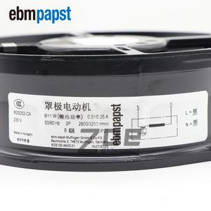 Ventilador de Refrigeración para Aire Acondicionado ebmpapst W2S130-AA03-01/ 44 / 21 / 77 / 90 / 64 / 69 W2S130-AA03-87 230V AC 17251 223.6CFM 39W - Product Image 6