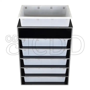 Rak sistem reptil logam komposit Tumpuk, rak reptil rumah bayi dengan kotak ember - Product Image 1