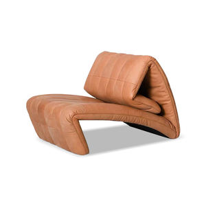 AOMISI CASA, silla de ocio de estilo italiano <span class=keywords><strong>sin</strong></span> brazo, silla perezosa de cuero en forma de Z, silla de salón moderna con logotipo personalizado para sala de estar - Product Image 1