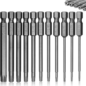 Torx <b>Screwdriver</b> <b>Bit</b> <b>Set</b> 100mm Hollow Extended S2 Industrial Grade Polishing Finish 115Pcs Standard <b>Screwdriver</b> Head - Product Image 2