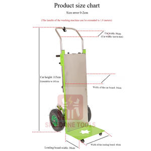 लॉजिस्टिक्स और गोदाम में सीमेंट लोड ट्रांसपोर्ट के निर्माण के लिए फोल्डेबल इलेक्ट्रिक सीढ़ी चढ़ाई ट्रॉली - Product Image 4