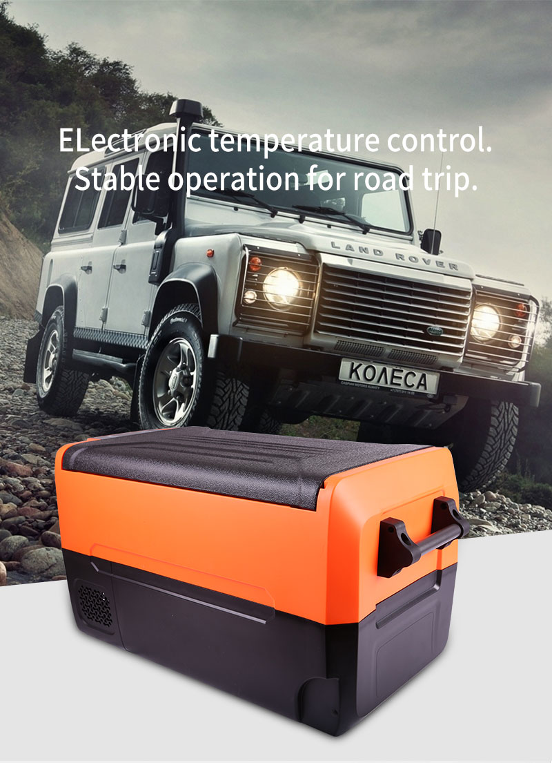 55L New Style Camping Fridge Freezer 12v 24v 220v Mini Refrigerator For Car
