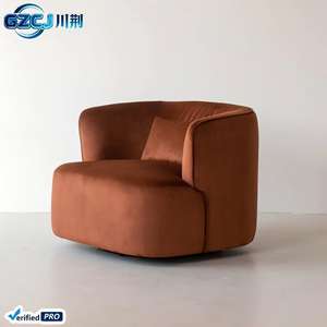Fauteuil de salon en tissu doux et durable à prix de gros, style nordique minimaliste moderne pour la maison, idéal pour le salon ou la chambre à coucher - Product Image 4