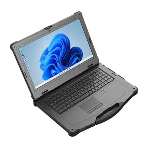N15W 15.6 "완전 산업용 견고한 노트북 인텔 코어 i5 16GB RAM 256GB SSD 저렴한 재고 견고한 노트북 하드 북