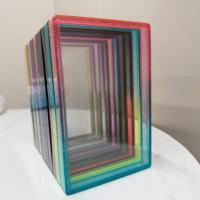 Protection de carte gradée en TPU avec panneau arrière transparent à paillettes et dégradé de couleurs, protection antichoc B G S avec plaque de panneau arrière