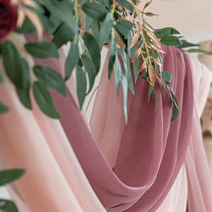 Custom Fitted <b>for</b> Champagne Chiffon Draping Backdrop Wholesale Skylight Window Wedding Decoration Woven Technics - Product Image 6