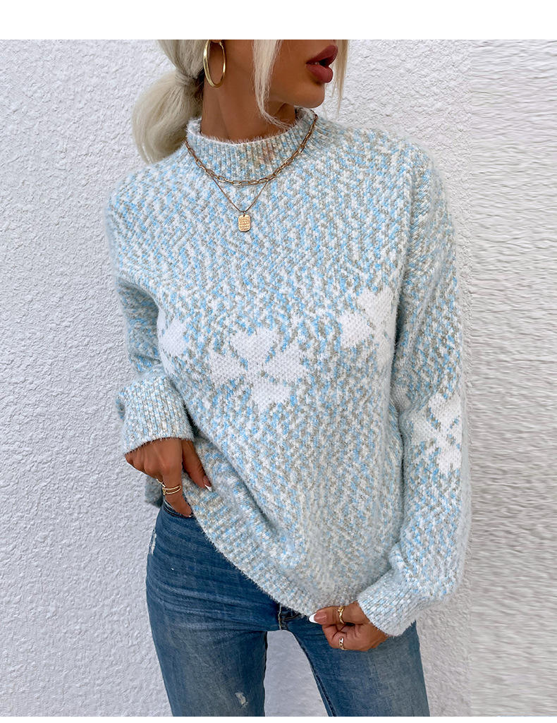 Floral Printing Sweater