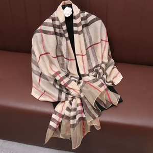 2026 Venta Directa de Fábrica: Chales de Seda de Alta Calidad para Mujer, Bufandas y Chales Tradicionales Grand <span class=keywords><strong>Plaza</strong></span> al por Mayor - Product Image 1