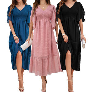 Abito lungo senza maniche con scollo profondo e spacco, stile aderente, bestseller transfrontaliero euro-americano, modello da esposizione - Product Image 1
