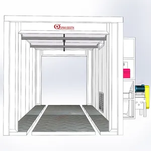 Acero en polvo proporcionado recubrimiento en polvo personalización CE aprobado quemador diésel línea de recubrimiento en polvo automático Motor, caja de control