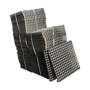 Pannello di drenaggio in plastica HDPE nero 500x500 sottoporla piastra di drenaggio per giardino pensile per piantare serbatoio Garage prato abbellito piano di calpestio - Product Image 2