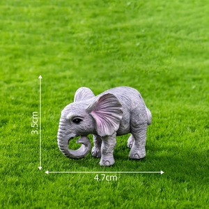 Cross-border New Moss Micro-paysage Réaliste Éléphant Jardinage Aménagement Paysager DIY Accessoires Décoratifs Bureau Petit - Product Image 6