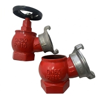 Ensemble de poteaux d'incendie intérieurs norme russe GOST 16K65 DN65 avec raccord de tuyau d'incendie et buse à jet droit, directement de l'usine
