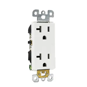 Groothandel elektrische socket plaat-6 Pin Stopcontact Met Plaat Usa 125V 20A Stopcontacten En Schakelaars