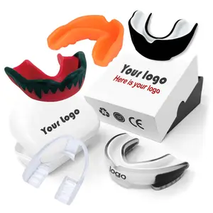 Mouth Guard Mouthguard โลโก้ที่กําหนดเองกีฬามวยฟุตบอลบาสเกตบอล MMA หมากฝรั่งโล่ Gumshield ปากยาม