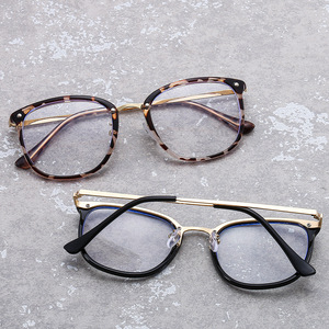 Unisex Rectangle <b>Eyeglasses</b> <b>Frames</b> Full Rim PC Lens Anti Blue Light Blocking Glasses For Daily Wear - Product Image 1