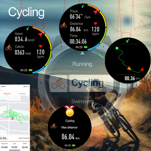 Montre de sport GPS Sunroad, étanche, natation, course à pied, cyclisme, escalade, randonnée, montre numérique pour homme, mode, altimètre, boussole, montre-bracelet portable - Product Image 4