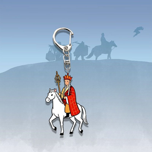 Porte-clés en acrylique classique du dessin animé Voyage en Terre des Ours, avec personnages mignons du Moine Tang, du Singe, du Cochon et du Moine de Sable, cadeau traditionnel - Product Image 3