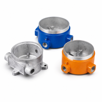 Service de moulage sous pression d'aluminium, fabrication sur mesure OEM, boîtier de conduit antidéflagrant, fabricant de boîtiers métalliques circulaires