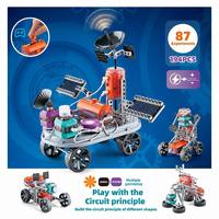 Kit de blocs de circuits scientifiques 194 pièces, 87 expériences, scènes stéréo 3D, jouet éducatif STEM, ensemble cadeau de découverte électronique