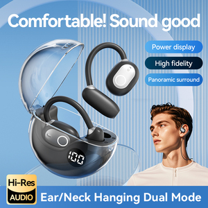 Auriculares OWS Open-Ear Hook M80 con cable, convertibles a estilo de sujeción detrás del cuello, con resistencia al agua IPX-4 y carga tipo C. - Product Image 6