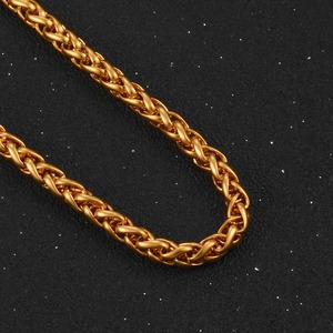 Vente flash - Collier classique en acier inoxydable couleur <span class=keywords><strong>or</strong></span>, tendance hip-hop, pour hommes et femmes - Product Image 5