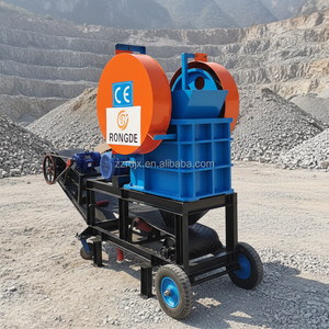 Direkt verkauf von Mobile Jaw Crusher aus Stein material ab Werk. Erschwing licher Primär steinbrecher. Annahme Lager-Typ Band förderer. - Product Image 3